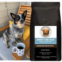 Load image into Gallery viewer, Bandit's Bali Blue Organic (12 oz) - Harvey Coffee Company