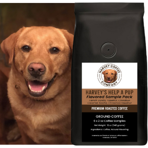 Harvey's "Help a Pup" Flavored Coffees Sample Pack (6 x 2 oz samples)