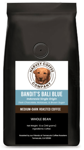 Bandit's Bali Blue Organic (12 oz) - Harvey Coffee Company