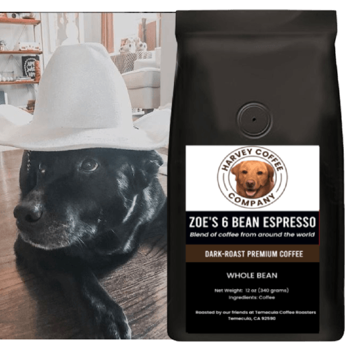 Zoe's 6-Bean Espresso Roast (12 oz) - Harvey Coffee Company