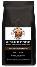 Load image into Gallery viewer, Zoe&#39;s 6-Bean Espresso Roast (12 oz) - Harvey Coffee Company
